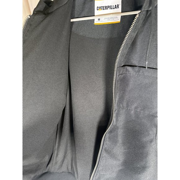 Caterpillar Mens Lightweight Hooded Windbreaker Jacket, Black, Size M, NWT - Picture 5 of 6